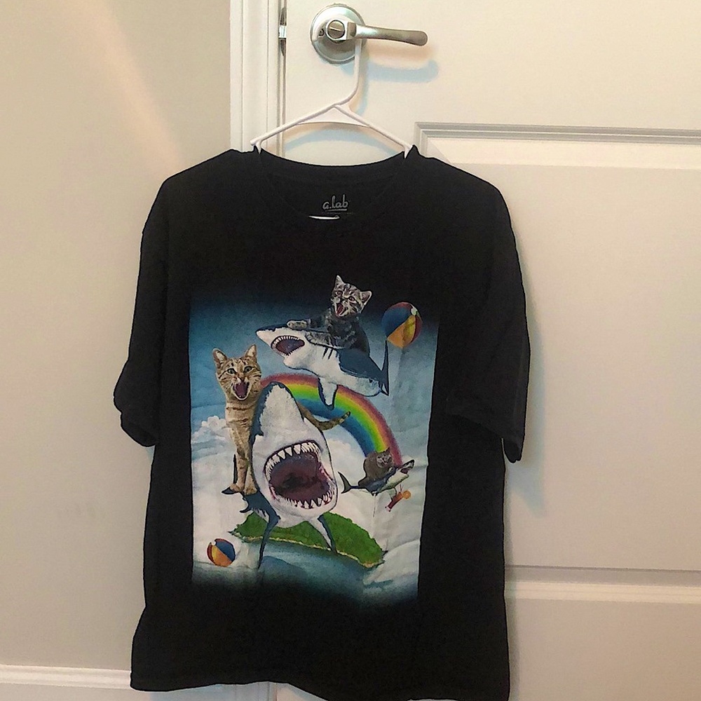 Funny Cat Shark Tshirt